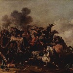 Cavalry Attack on a Wagon