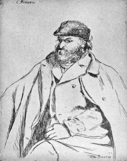 portrait by Camille Pissarro