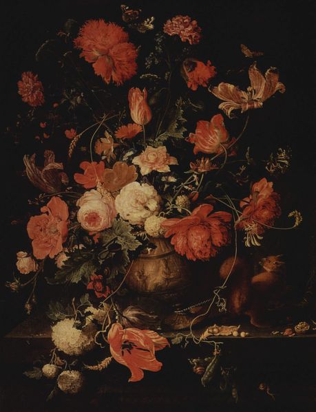 still life by Abraham Mignon