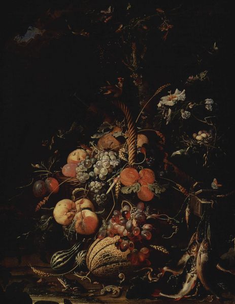 Fruits by Abraham Mignon