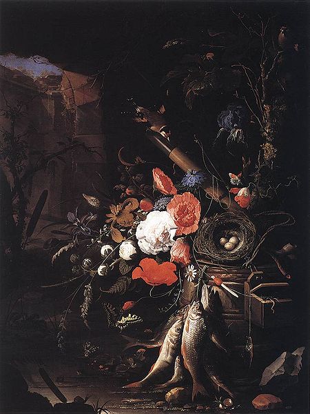 still life by Abraham Mignon