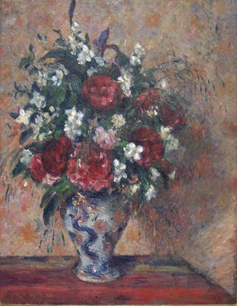 floral still life by camille pissarro