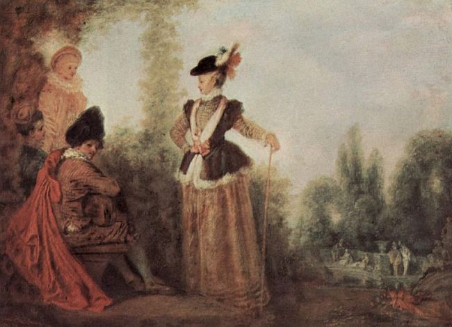 painting by the famous artist Antoine Watteau