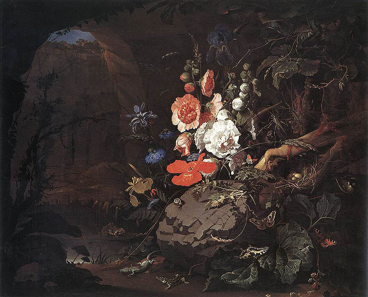 still life by Abraham Mignon