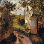 A Peasant in the Lane at l'Hermitage, Pontoise