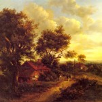 Landscape with a cottage near dorking
