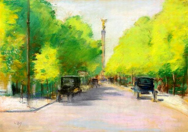 drawing by the famous artist lesser ury