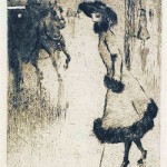 lady, a horse calling