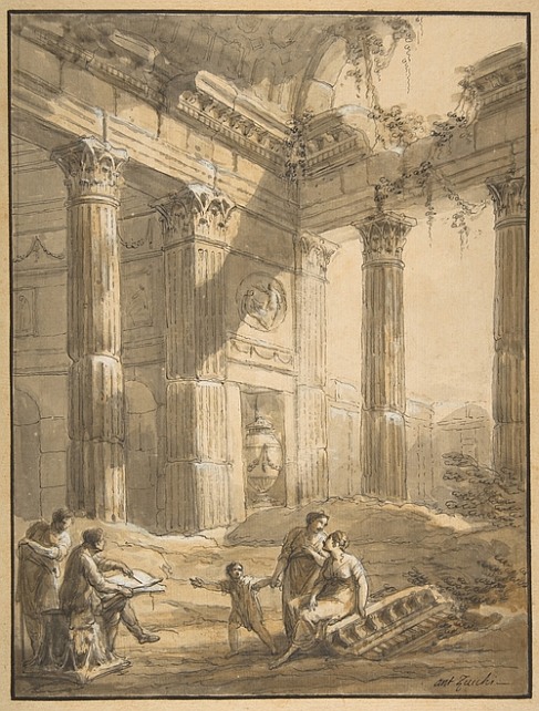 drawing by the famous artist Antonio Zucchi