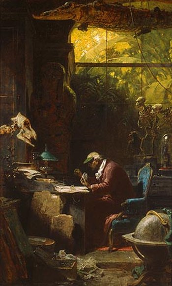 famous painting by Carl Spitzweg