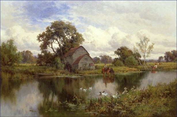 landscape painting by Henry H. Parker