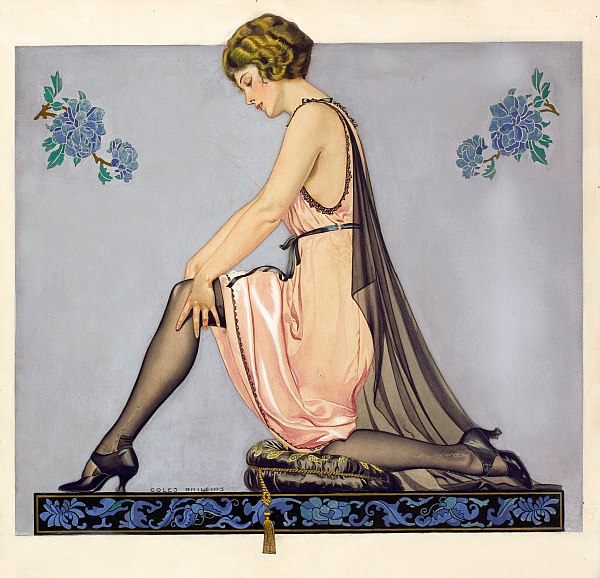 watercolor painting by Coles Phillips