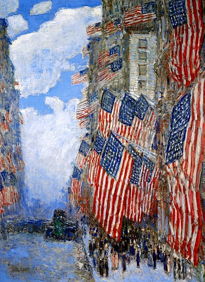 painting by Childe Hassam