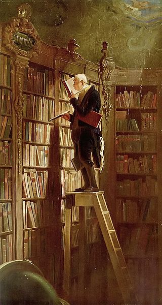 painting by the famous German artist carl spitzweg