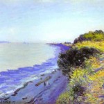 Alfred Sisley - Bristol Channel from Penarth, Evening - Wallpaper