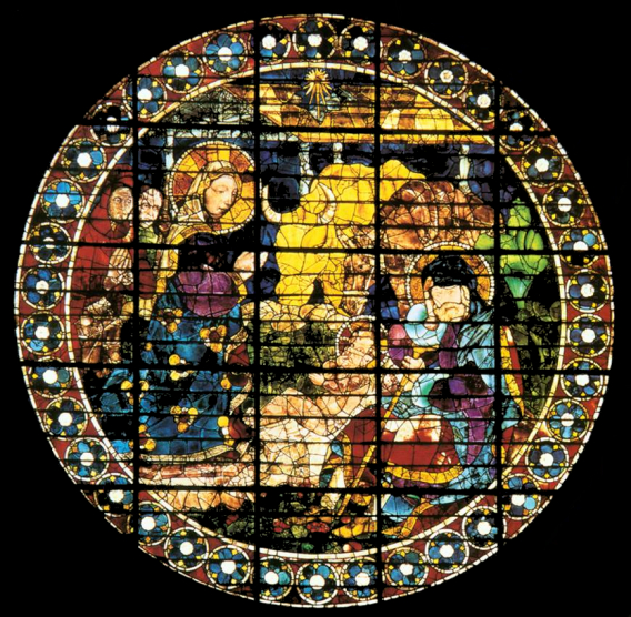 stained glass window by Paolo Uccello