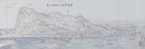 gibraltar by Anton van den Wyngaerde